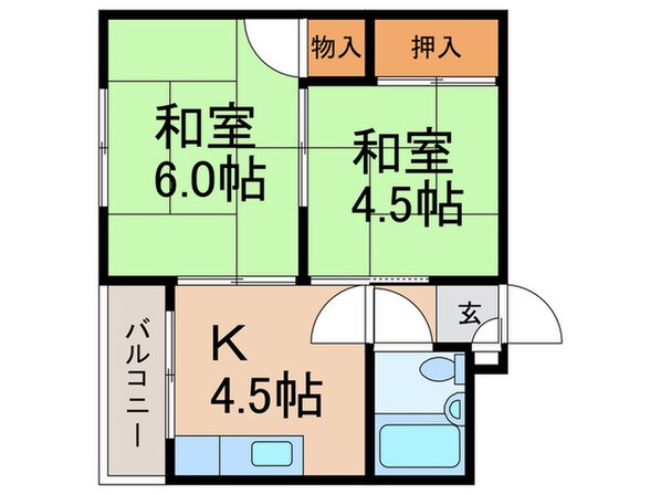 コ－ポ新生の物件間取画像